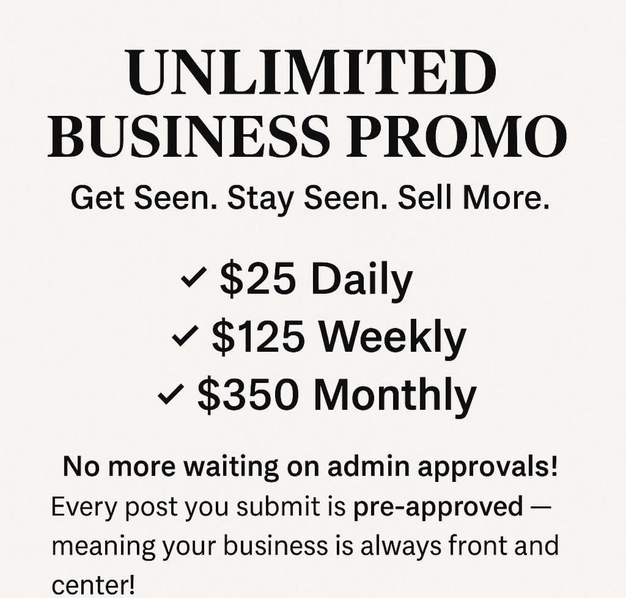 Monthly Promo