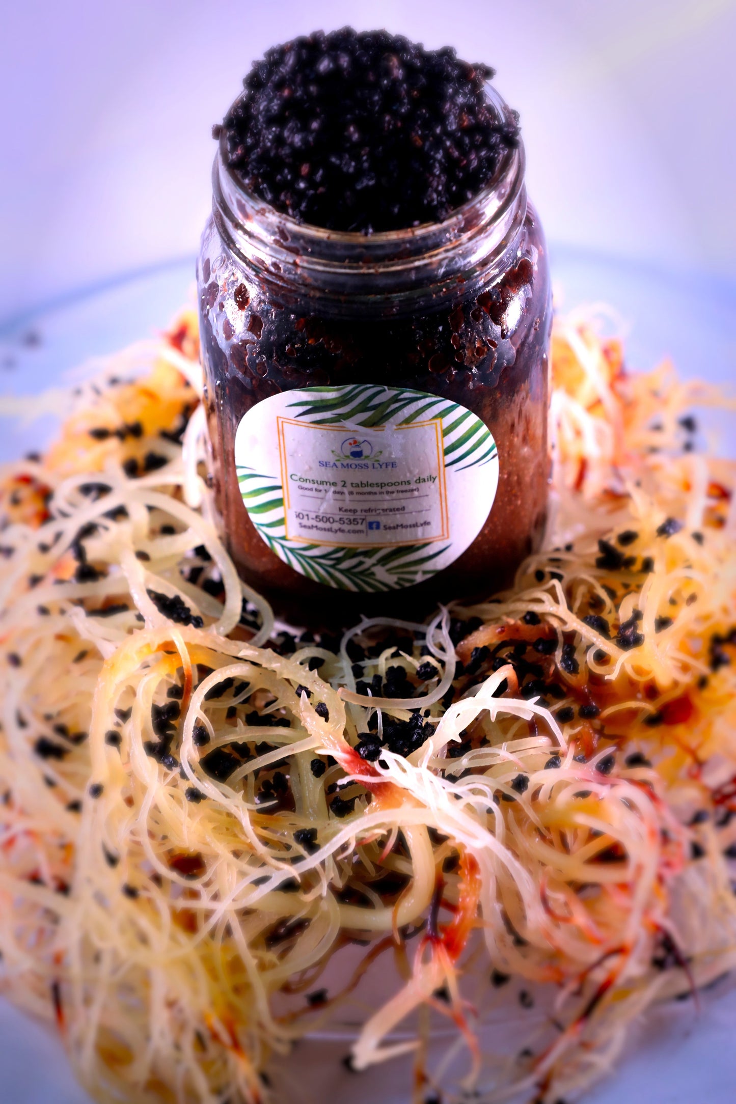 Elderberry Fusion Sea Moss Gel 16oz