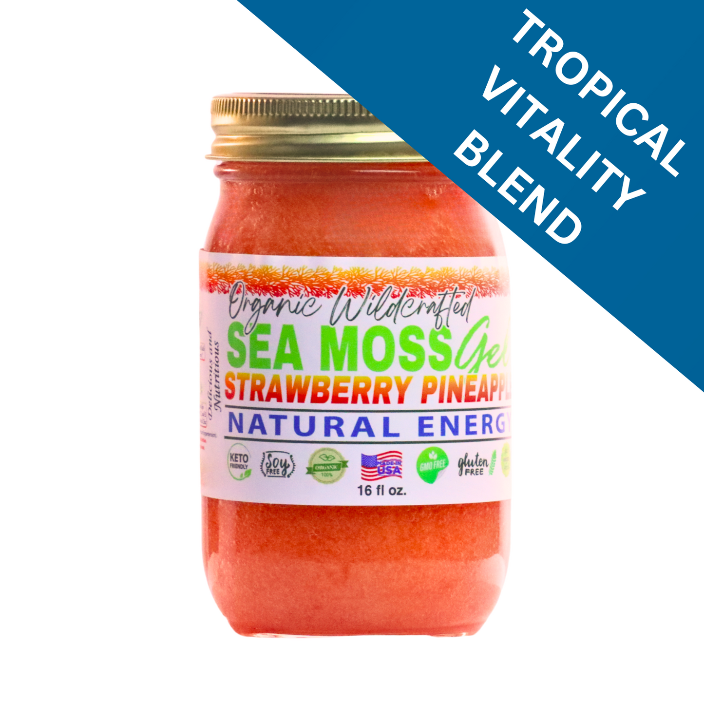 Strawberry Pineapple Sea Moss Gel 16oz