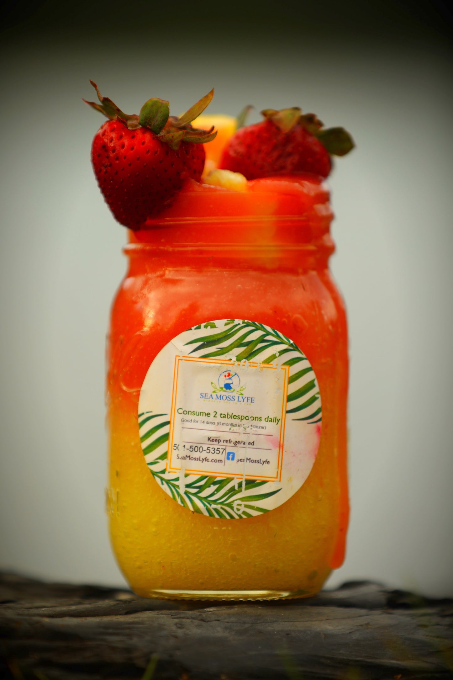 Strawberry Pineapple Sea Moss Gel 16oz