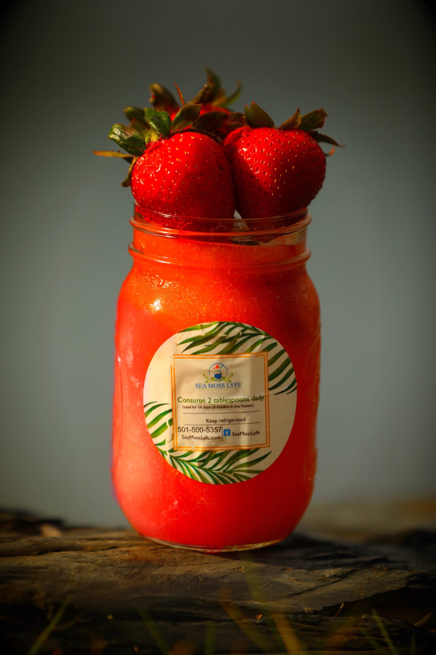 Strawberry Sea Moss Gel 16oz