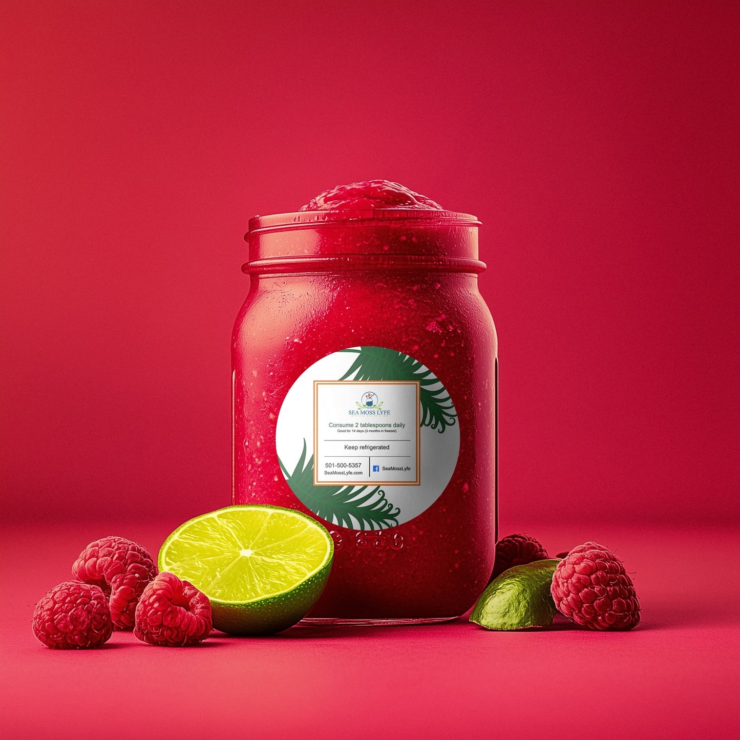 Raspberry Sea Moss Gel   16oz